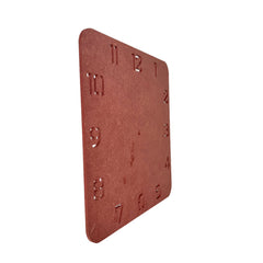 Rounded Square Clock Base with Number Cutout