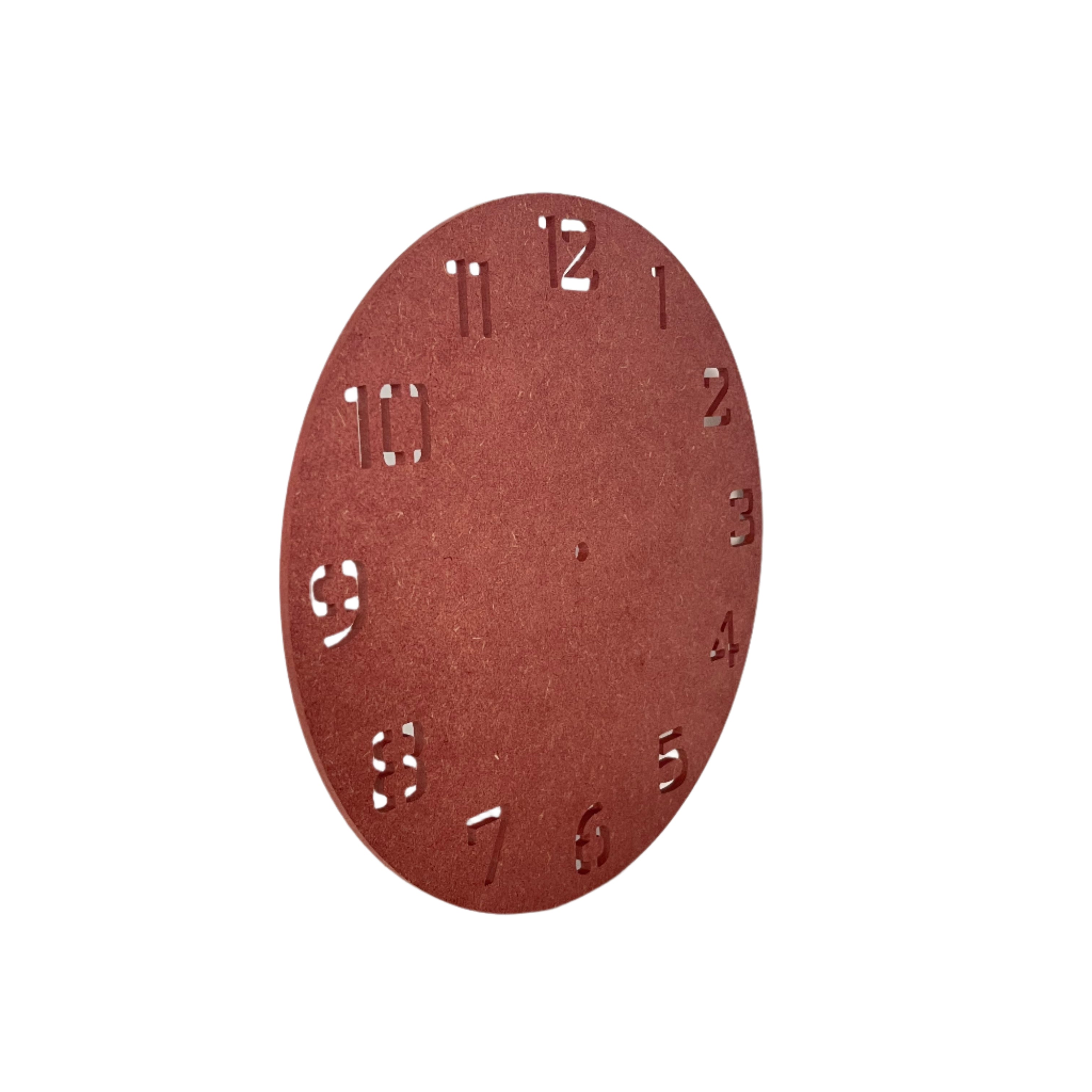Round Clock Base With Number Cutout