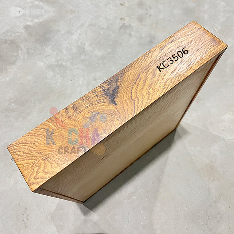 Flower Preservation Varmala Box Acrylic & wooden Cap (KC3506) – Elegant Wooden Memory Keepsake
