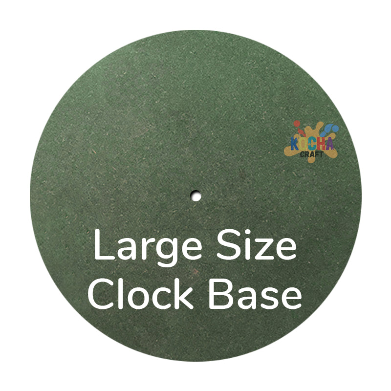 Large Round Clock Base (Green HDF) for Perfect Resin Art