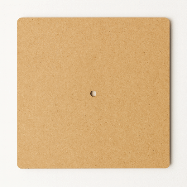 Sharp Edge Square MDF Clock Base (Medium Size- 12/14/15/16 inch) - Ideal For Resin Art And DIY Projects - Without Primer & With White/Black Primer