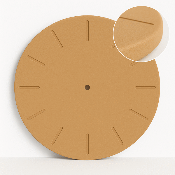 Smooth MDF Round Fancy Clock Base - With Grooved Dial (Size - 12/14/15/16/18/20/22/24 Diameter) - Ideal For Resin Art And DIY Projects - Without Primer & With White/Black Primer