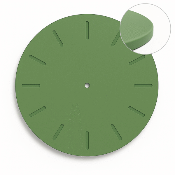 Smooth HDF Round Fancy Clock Base - With Grooved Dial (Size - 12/14/15/16/18/20 Diameter) - Ideal For Resin Art And DIY Projects - Without Primer & With White/Black Primer