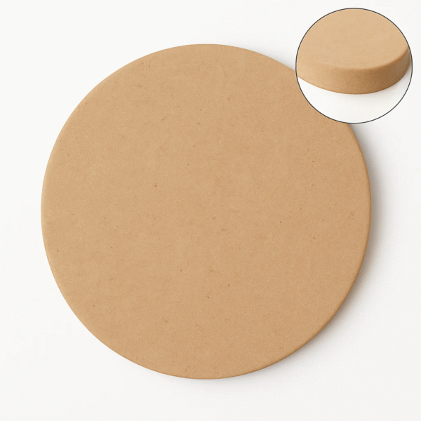 Smooth Edge MDF Round Base (Large Size- 18/20/22/24 inch) - Ideal For Resin Art And DIY Projects - Without Primer & With White/Black Primer
