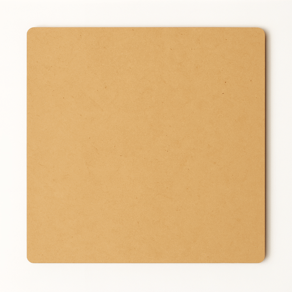 Sharp Edge Square MDF Plain Art Base (Medium Size- 12/14/15/16 inch) - Ideal For Resin Art And DIY Projects - Without Primer & With White/Black Primer