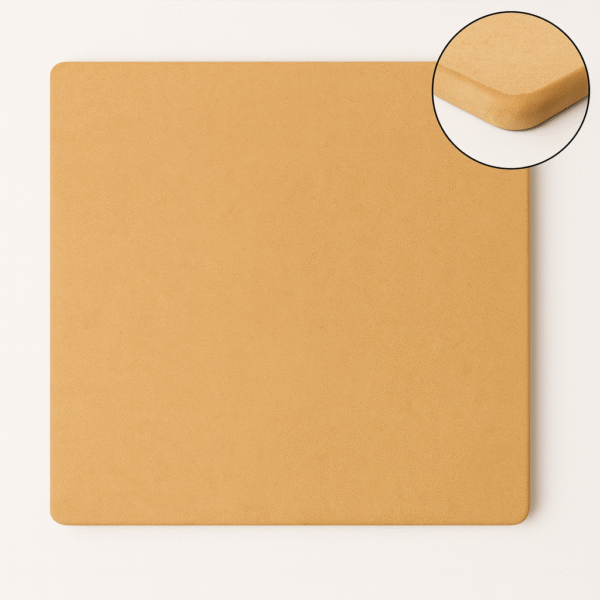 Smooth Edge Square MDF Plain Art Base (Medium Size- 12/14/15/16 inch) - Ideal For Resin Art And DIY Projects - Without Primer & With White/Black Primer