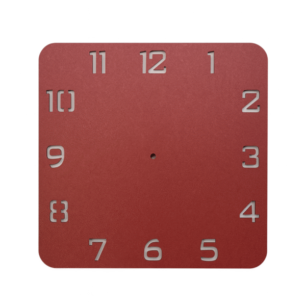 Rounded Square Clock Base with Number Cutout (Size - 12/14/16/18 Inch) - Ideal For Resin Art And DIY Projects - Without Primer & With White/Black Primer