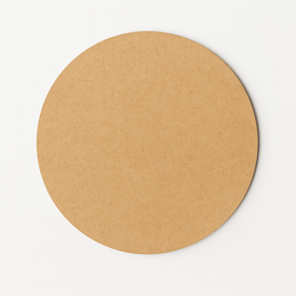 Sharp Edge Round MDF Base (Large Size- 18/20/22/24 inch) - Ideal For Resin Art And DIY Projects - Without Primer & With White/Black Primer