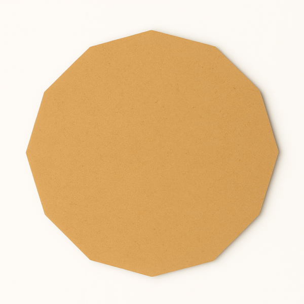 Sharp Edge Dodecagon MDF Plain Art Base (Medium Size- 18/20/22/24 inch)- Ideal For Resin Art And DIY Projects - Without Primer & With White/Black Primer