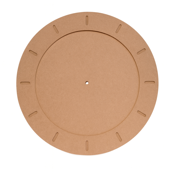 MDF 12mm Thick Clock Base With 4mm Border Ring - KCCB01(Size - 15/18/20 Inch) - Ideal For Resin Art And DIY Projects - Without Primer & With White/Black Primer