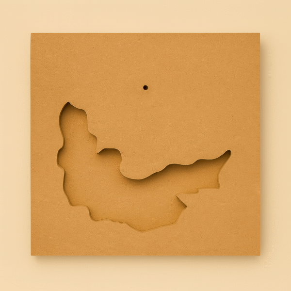 Agate Square MDF Clock Base with Machine Slot(Size-18/21/24 inch) - Ideal For Resin Art And DIY Projects - Without Primer & With White/Black Primer