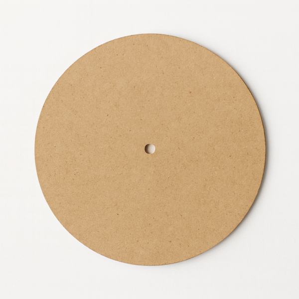 Sharp Edge Round MDF Clock Base (Large Size- 18/20/22/24 inch) - Ideal For Resin Art And DIY Projects - Without Primer & With White/Black Primer