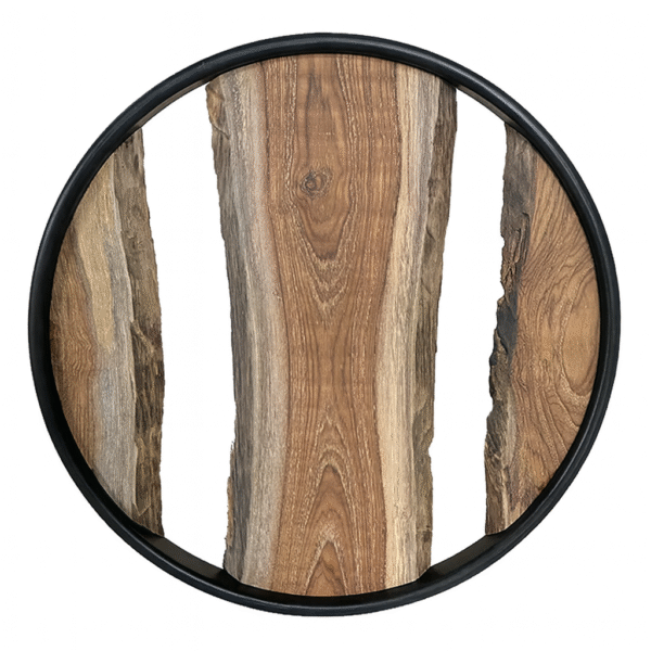 Natural Wooden Art Base with MDF Ring - Multipurpose(Size - 14/16/18 Inch) - Ideal For Resin Art And DIY Projects