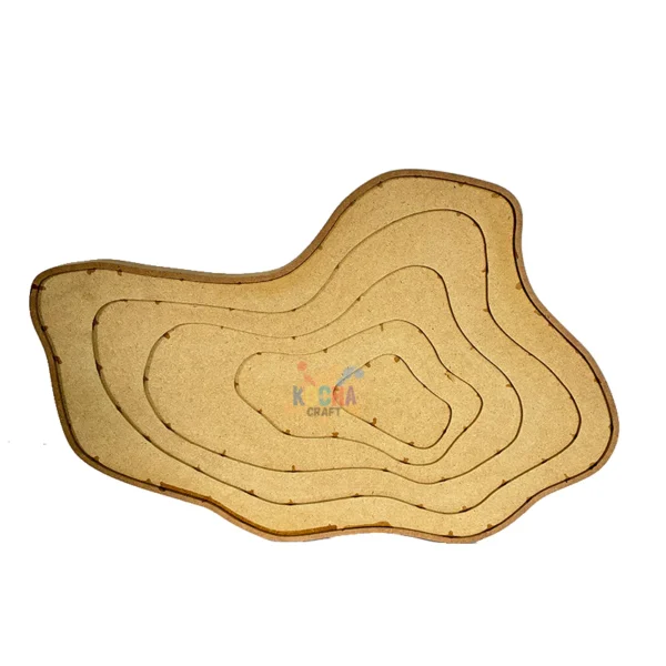 Agate Multilayer Geode MDF Wall Art TYPE D - Ideal For Resin Art And DIY Projects