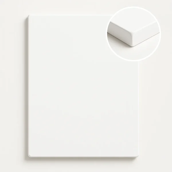 Rectangle Pre Primered White - Black  MDF Plain Art Base ( Smooth Edge ) - Ideal For Resin Art and Name Plates DIY Projects