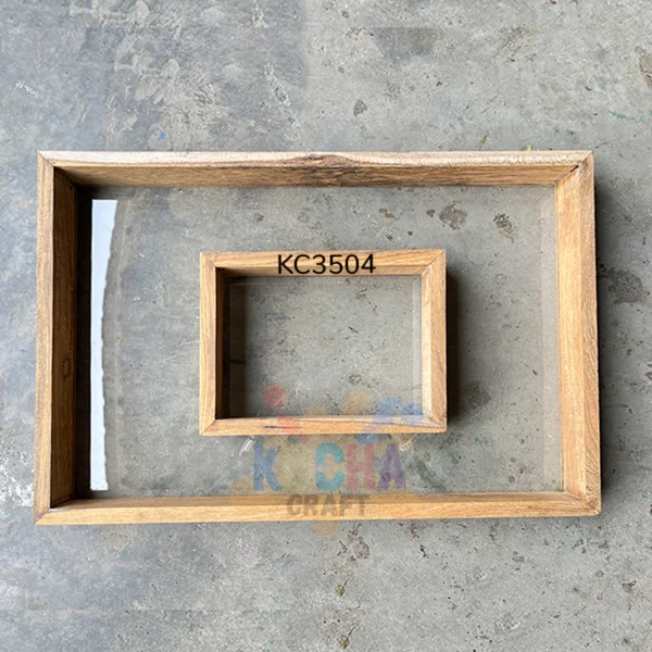 2 in 1 "Rectangle Shape Flower Preservation " Varmala Box (KC3504) – Elegant Wooden Memory Keepsake