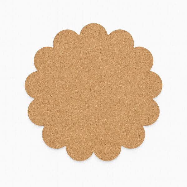 Scalloped Flower Round MDF Art Base - Ideal for Resin Art, Name Plates & Creative DIY Projects