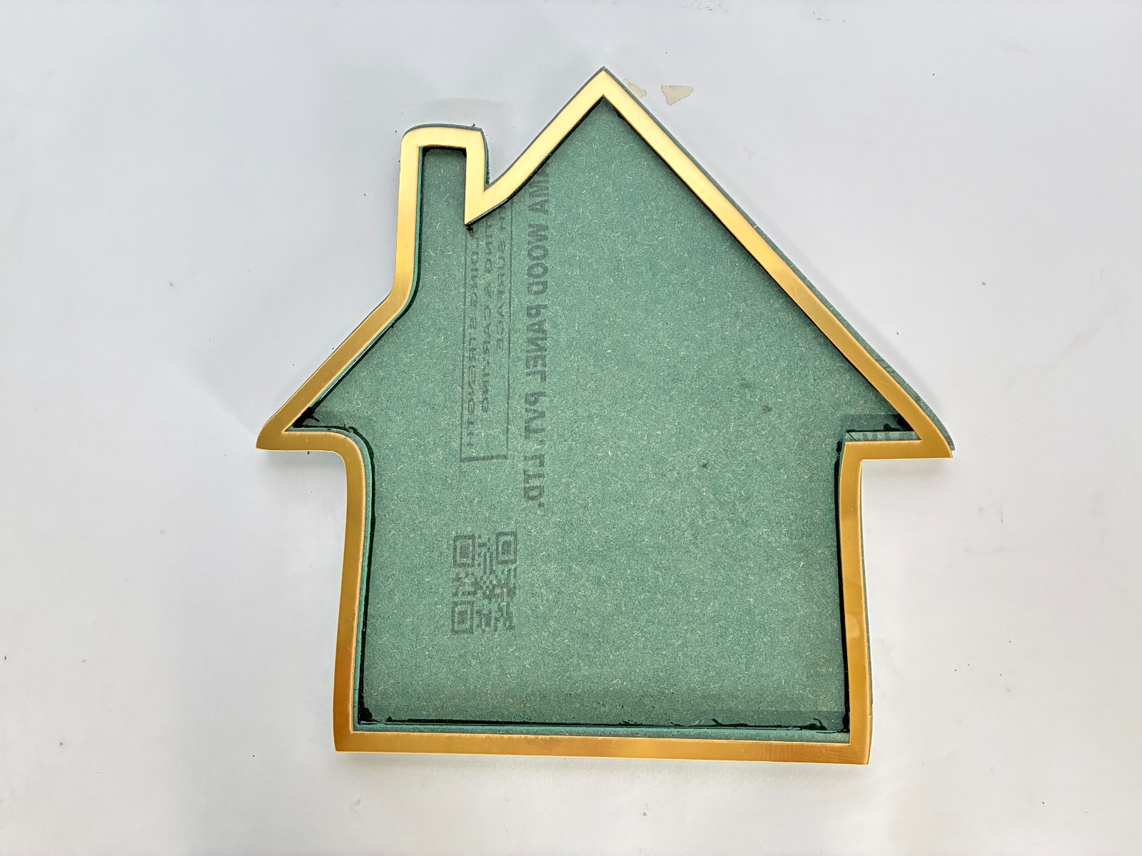 WhatsApp Image 2025-11-12 at 10.41.47 AM Home Shape HDF With Golden Acrylic Wall Art Base - Ideal For Resin Art And DIY Projects - Image 1