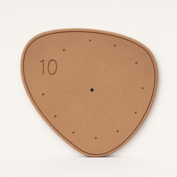 CrossEgg MDF Clock Base with Engraved Dots and Groove - Ideal For Resin Art And DIY Projects – Without Primer & With White/Black Primer