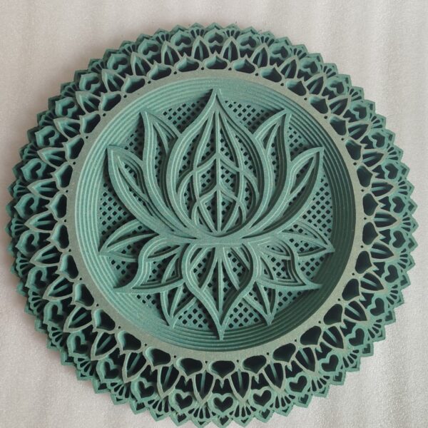 Lotus 3D HDF Wall Art Piece - Ideal For Resin Art And DIY Projects