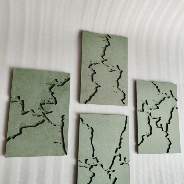 India Map 3D Wall Art - 4 Piece Ideal For Resin Art And DIY Projects