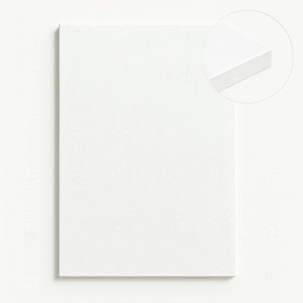 Rectangle Pre Primered White - Black  MDF Plain Art Base ( Sharp Edge ) - Ideal For Resin Art and Name Plates DIY Projects