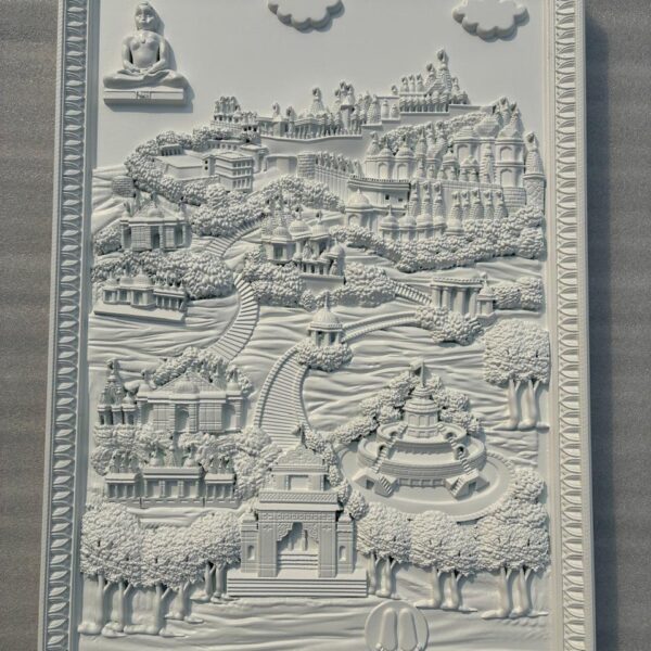 Palitana 3D Wall Art Frame - Ideal For Resin Art And DIY Projects – Without Primer & With White Primer