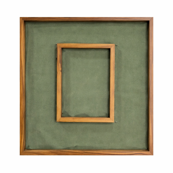 Interchangeable Photo Display Resin ARt Tray - Teakwood and HDMR
