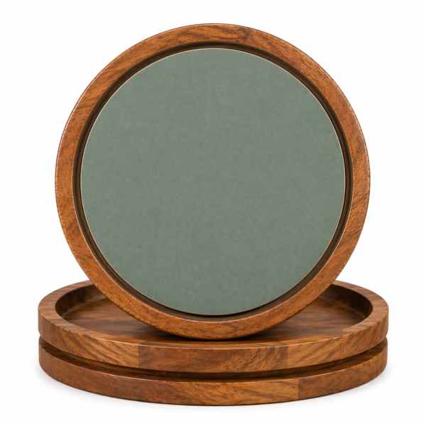 Wooden Tray (Matt Polished) with HDF Art Base - Wall Art Decor - Set Of 3/6/8/9/12