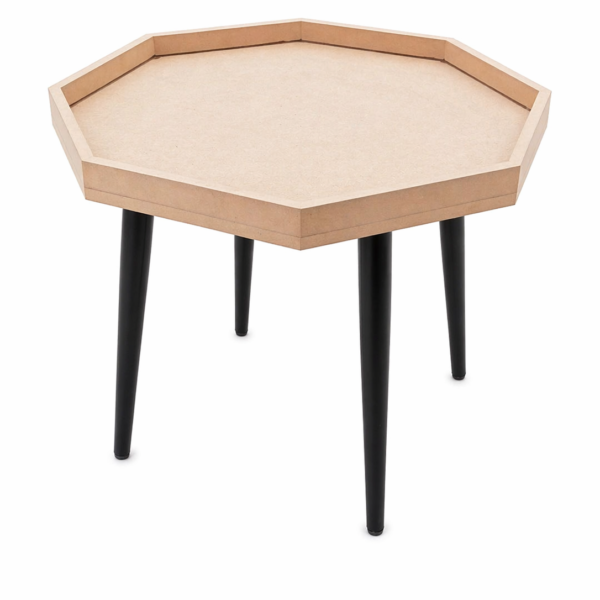 Octagone Pond Coffee Table MDF Base for Table Resin Art - White Primer & Black Primer DIY Projects,Hobbies