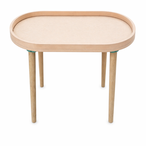 Oval Rectangular Pond Coffee Table MDF Base for Table Resin Art - White Primer & Black Primer DIY Projects,Hobbies