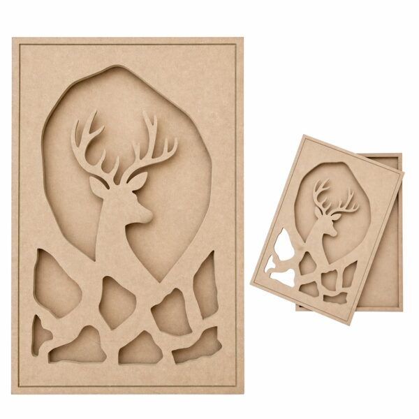 Elements OF Kindness - Deer Wall Art Frame - Ideal For Wall Art Decor