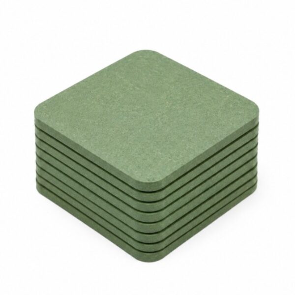 HDF Plain Art Base for Resin – Rounded Square DIY Wall Art Board - 12" to 24" -  Thickness(3.5mm/5.5mm/7.5mm/11mm)