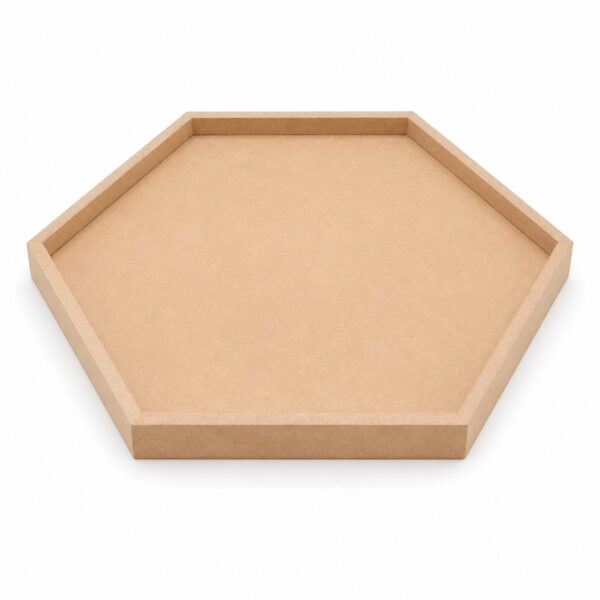 MDF Hexagone Pond Coffee Table Base Without Legs - Ideal For DIY Resin Art