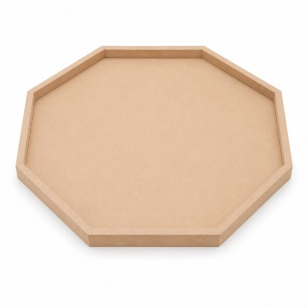 MDF Octagone Pond Coffee Table Base Without Legs - Ideal For DIY Resin Art