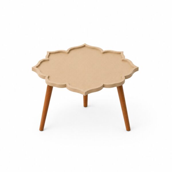 Lotus Petal Borderd MDF Pond Coffee Table Base for Resin Art - DIY Decor