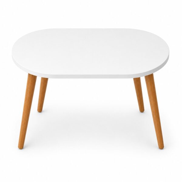 Capsule Shaped HDF Coffee Table Base for Resin Art -White Primered - DIY Decor