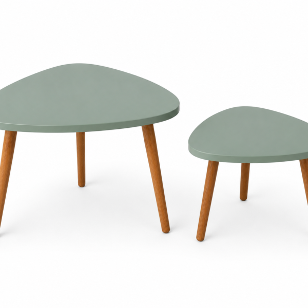 Rounded Triangular Coffee Table Set - DIY Resin ARt Base