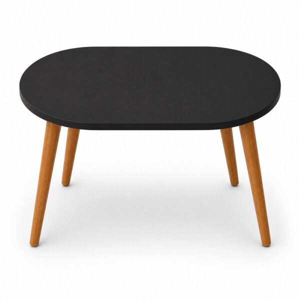 Capsule Shaped HDF Coffee Table Base for Resin Art -Black Primered - DIY Decor