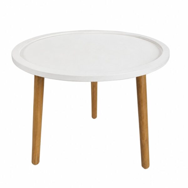 Round MDF Pond Coffee Table Base for Resin Art With 1/2" Working Depth - DIY Decor - White Primered