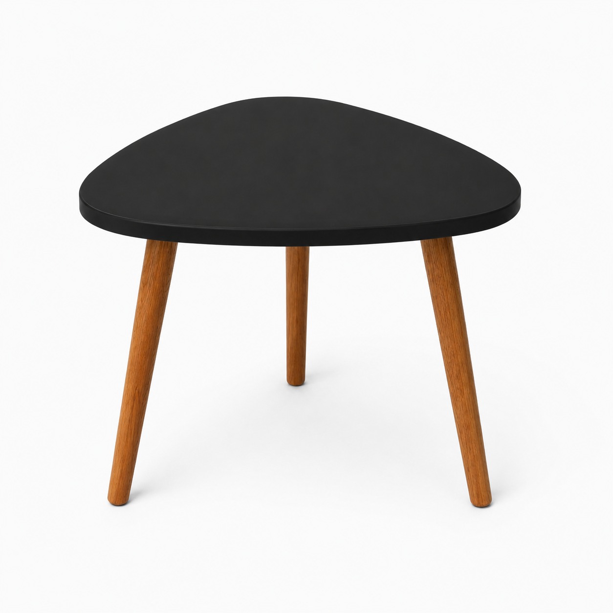 WhatsApp Image 2026-06-05 at 09.35.09 (4) Rounded Triangular Shape HDF Coffee Table Base for Resin Art - DIY Decor - Black Primered - Image 1
