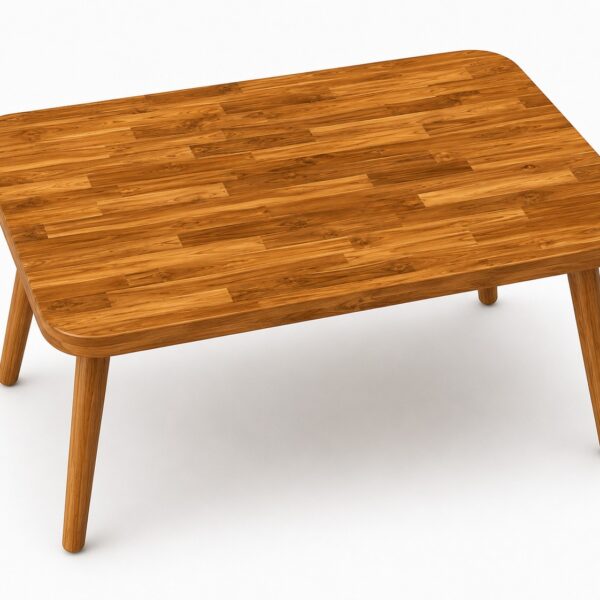 Rounded Rectangle Shaped Teakwood Coffee Table Base for Resin Art - DIY Decor
