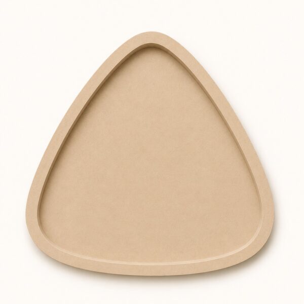Smooth Triangular Resin Pond Art base for Decorative Wall ARt DIY Projects