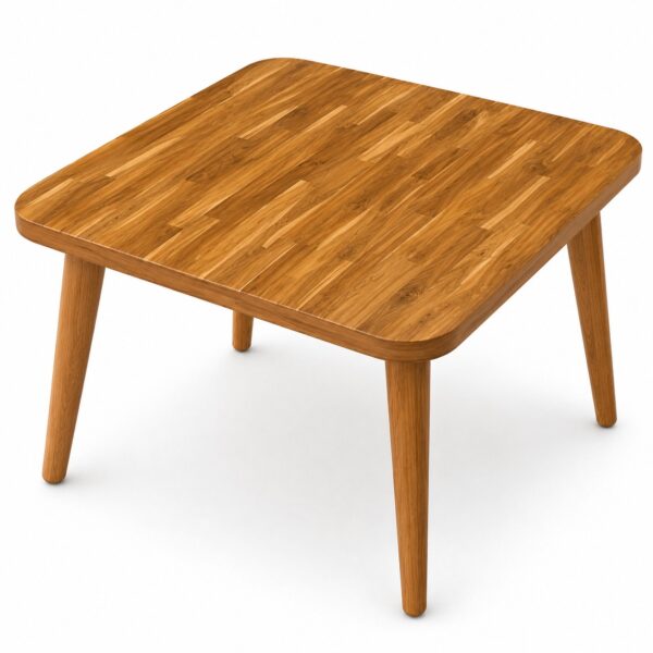 Square Teakwood Plain Coffee Table Base for Resin Art - DIY Decor