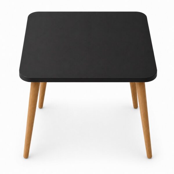 Square HDF Plain Coffee Table Base for Resin Art - DIY Decor - Black Primered