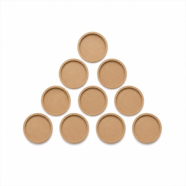 Wall Art MDF Cavity Circle Set Of 3/6/9/12 - Ideal For DIY Decor and Craft Products