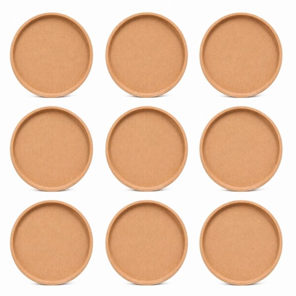 Wall Art MDF 3d Cavity Circle Set Of 3/6/9/12 - Ideal For DIY Decor and Craft Products
